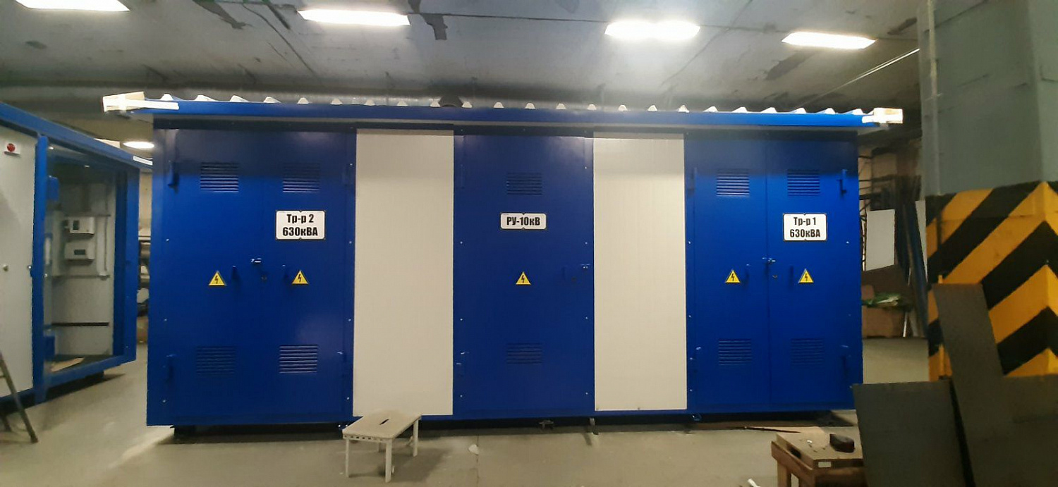 Произведена отгрузка  2БКТП-С-КК-П-630-10/0,4кВ УХЛ1 в г. Нижневартовск ХМАО-Югра